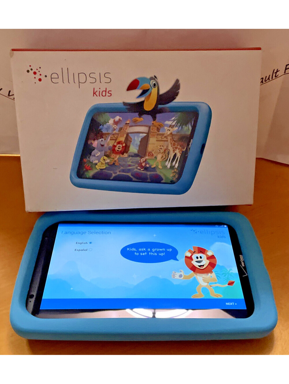Verizon Ellipsis Kids Tablet 8" 16GB Blue - tested works